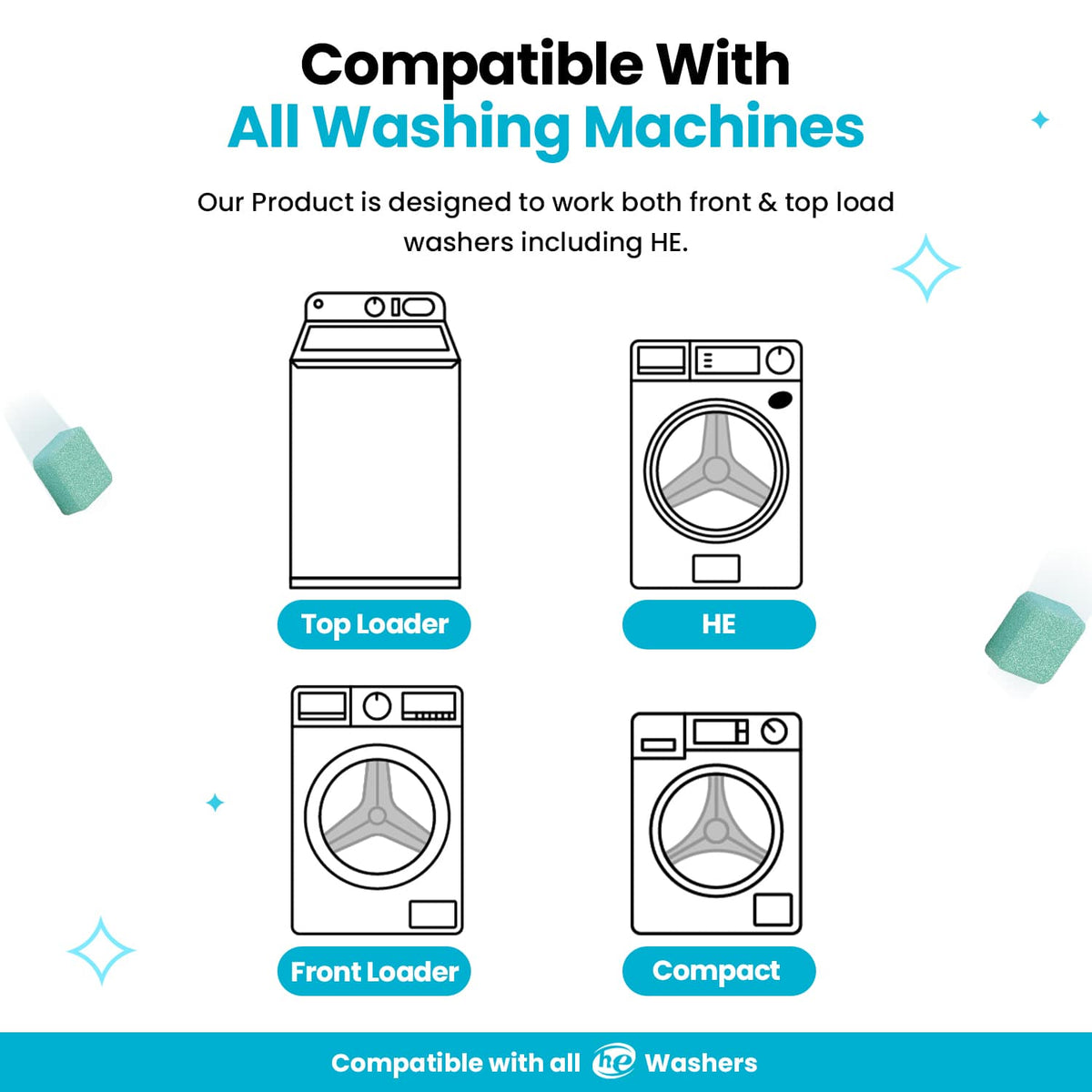 Powerful Washer Deep Cleaner Tablets 💦