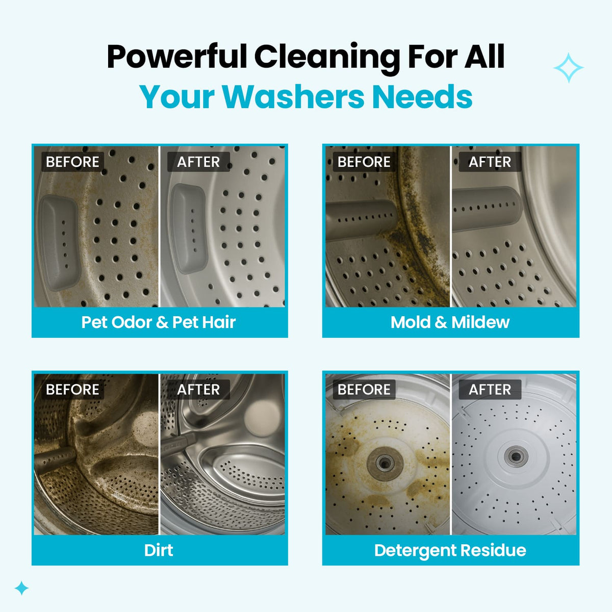 Powerful Washer Deep Cleaner Tablets 💦