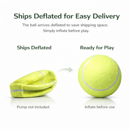 Northao™The Giant Fun Your Dog Can't Put Down | 9.5″ Oversized Tennis Ball Dog Toy – Stimulate Their Instinct to Chase & Beat Boredom
