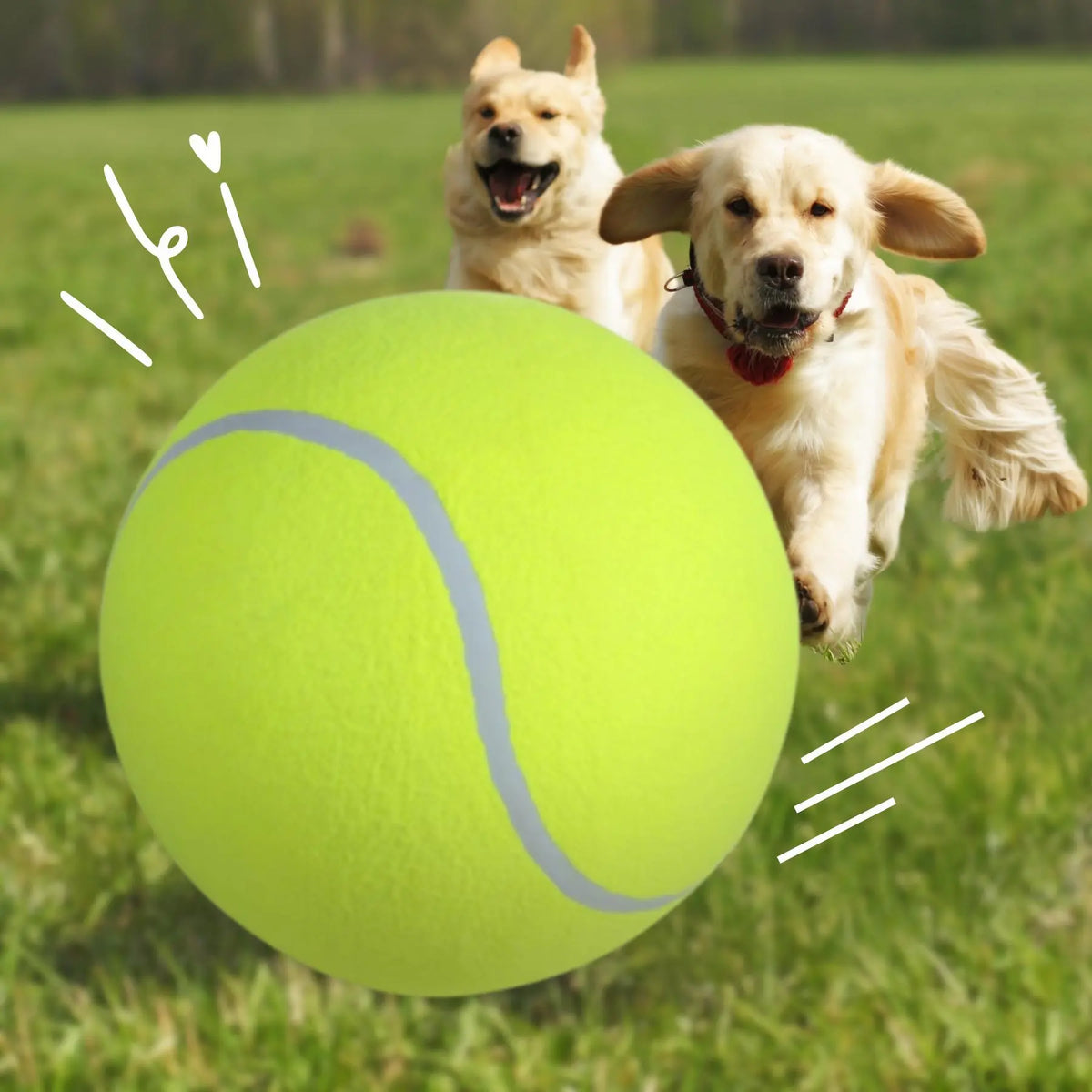 Northao™The Giant Fun Your Dog Can't Put Down | 9.5″ Oversized Tennis Ball Dog Toy – Stimulate Their Instinct to Chase & Beat Boredom