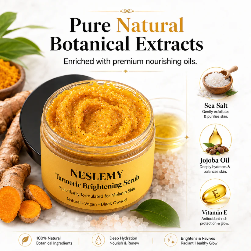 🏆 LIMITED-TIME 50% OFF! ✨Turmeric Exfoliating Body Scrub